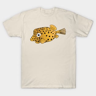 Yellow boxfish cartoon illustration T-Shirt